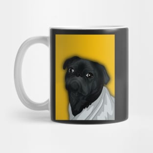 Cute Black Puppy in a Sweater Mug